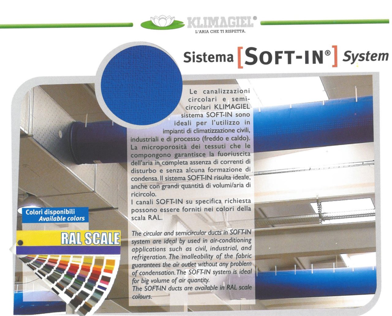 Production en Italie des diffuseurs textiles Soft-In