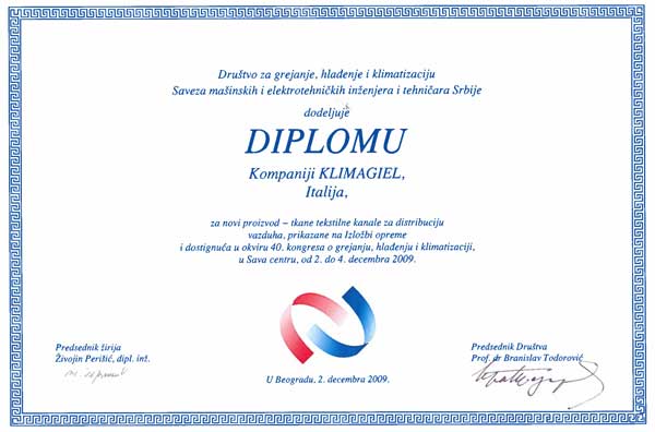 KGH degree, Serbia for innovative products