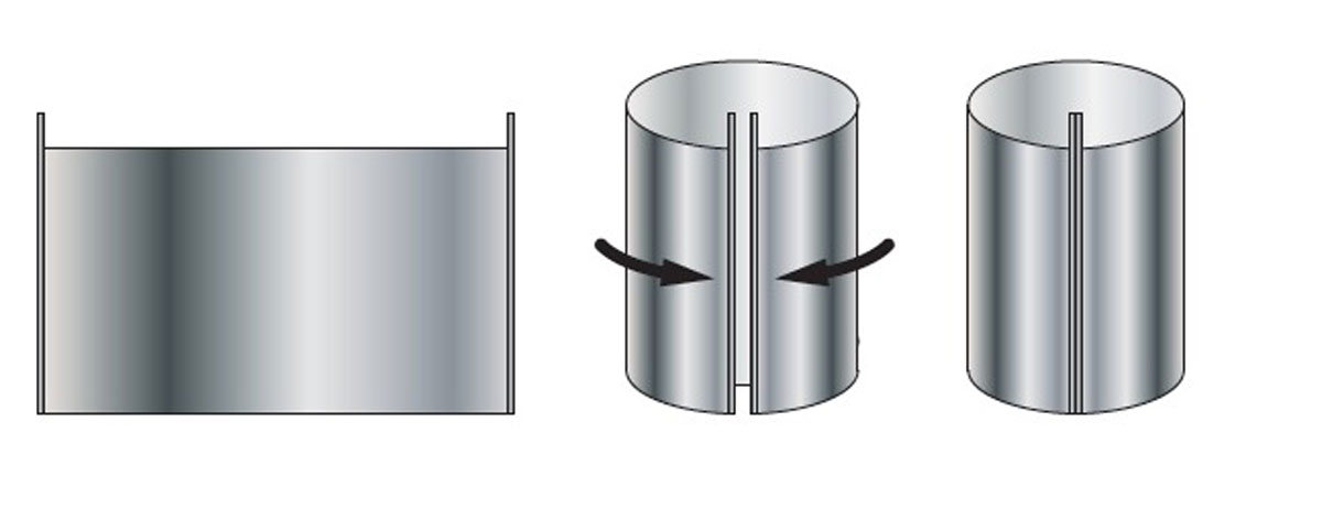 Diffuseur d´air Circulaire fixe Acier peint